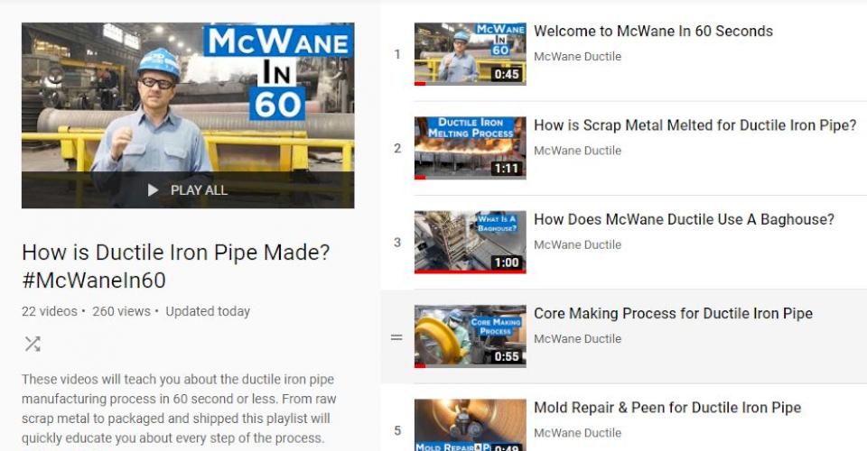 How Is Ductile Iron Pipe Made? - McWane Ductile - Iron Strong
