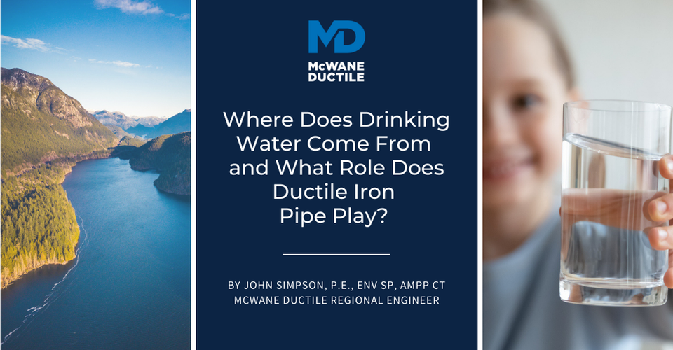 Where Does Drinking Water Come From and What Role Does Ductile Iron Pipe Play?