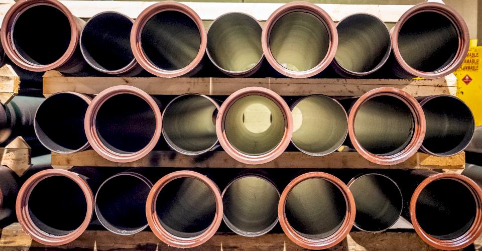 Protecto 401 lined pipe