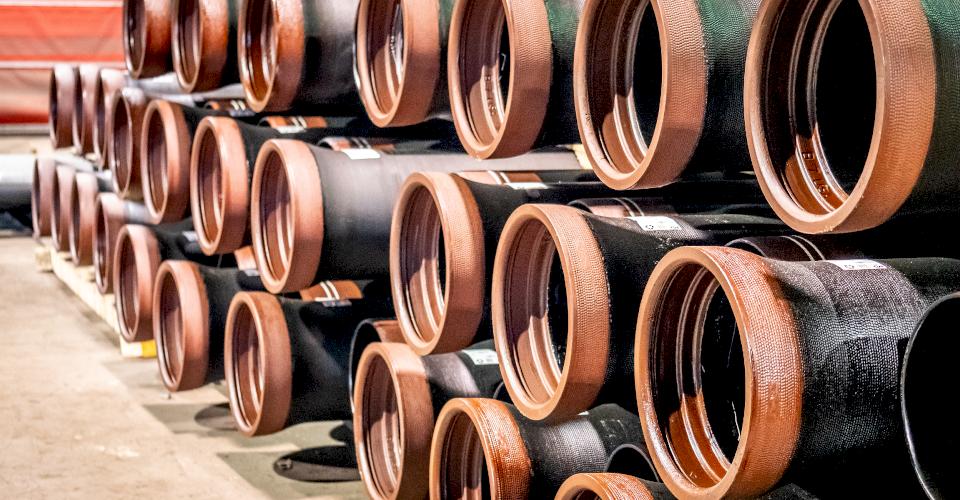 Protecto 401 lined pipe