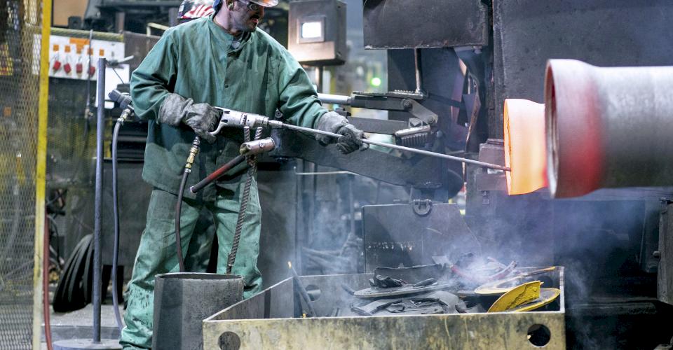 Ductile iron foundry.