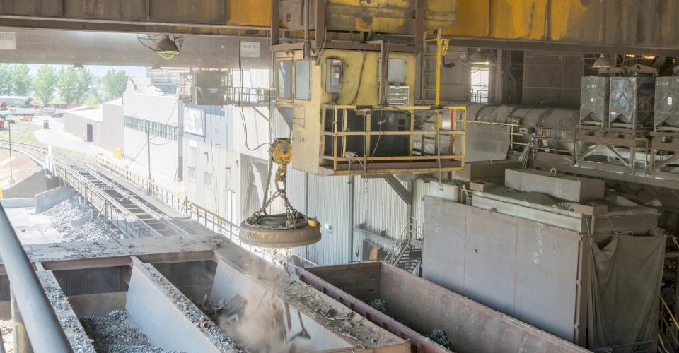 Ductile iron recycling facility