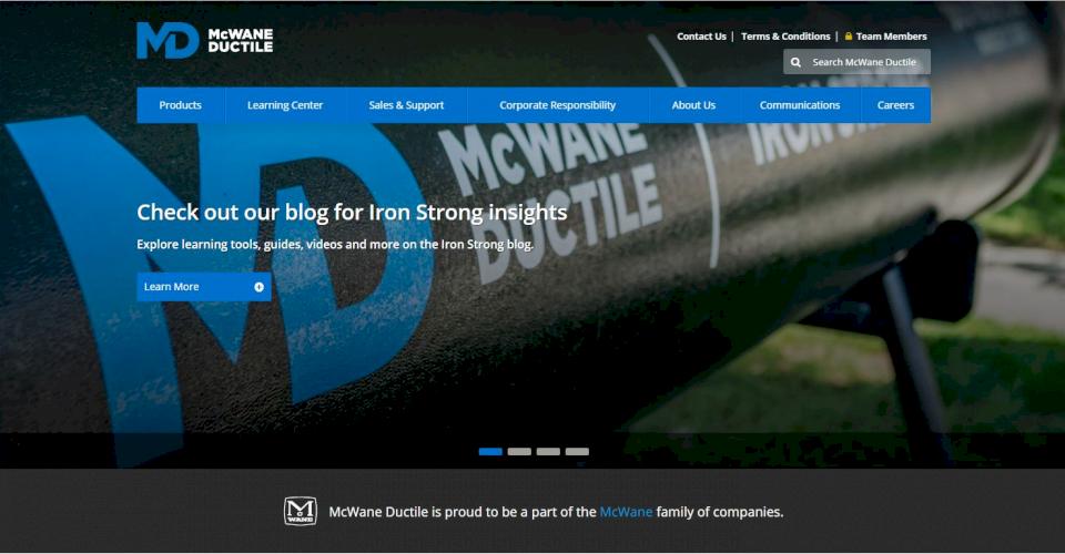 McWane Ductile website