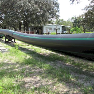 HDPE must be assembled above ground in optimal weather conditions.