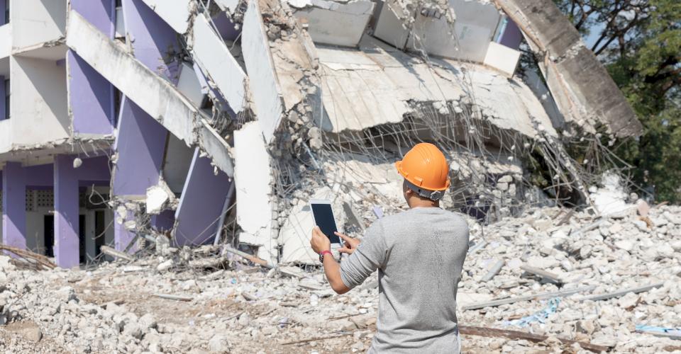 Aftermath of an earthquake. Photo Source: iStock