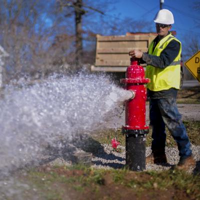 Exercising a fire hydrant. Photo Source: iStock