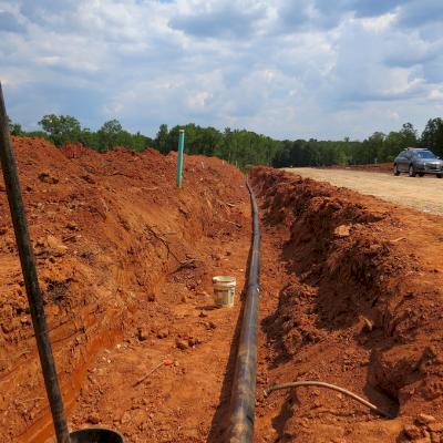 During any hydrostatic testing procedure, pump water from the low end of the pipeline and bleed air from the high.