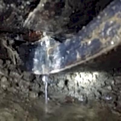 A typical "dripper" bell, where most leaks usually occur.