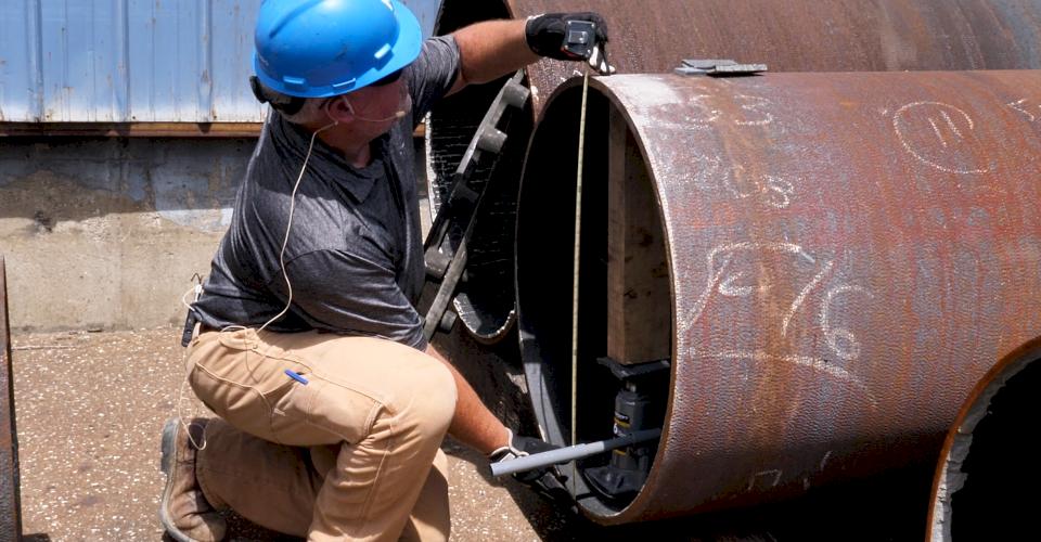 Measure the pipe again to ensure roundness.