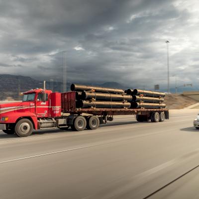 Inspect the entire load before unloading as bundles may shift during transit.