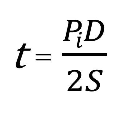 Pipe wall equation table