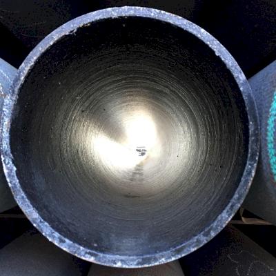 No Bell pipe has a flat unbeveled end on the spigot side.