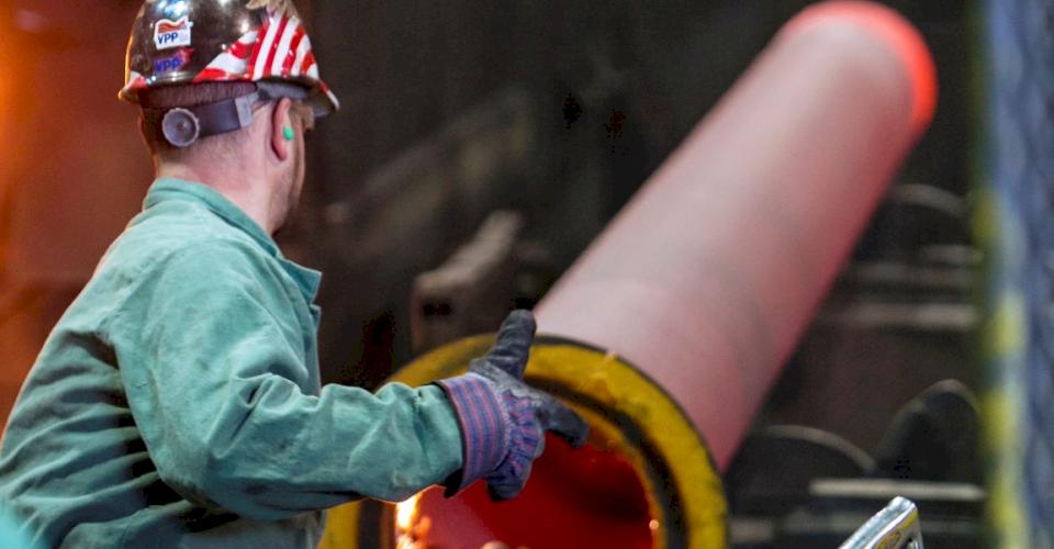 Ductile iron foundry worker.