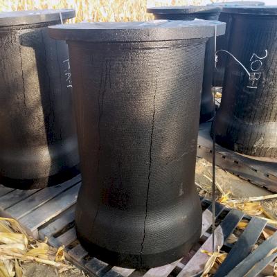 24-inch TR Flex and flange fabricated short pieces for a Lewis and Clark project, Carstensen Construction.