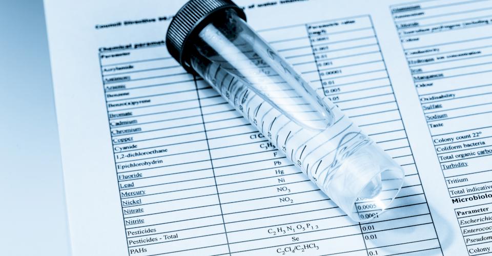 Drinking water testing. Photo source: iStock