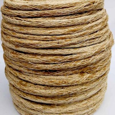 Oakum, a tarred heavy fiber twine was often used to finalize the seal of the joint in gray-iron pipe. Photo source: theplumbinginfo.com