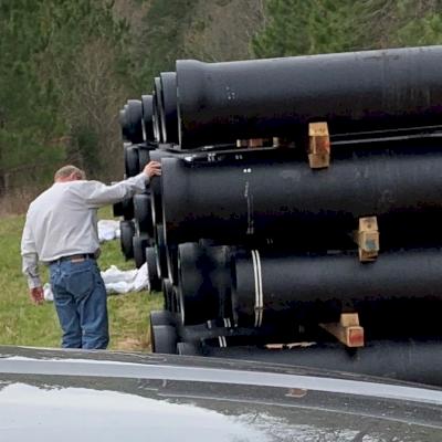 Be sure to inspect pipe thoroughly and store it safely upon receipt.