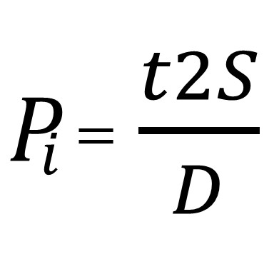 Universal hoop stress equation solved for pressure.