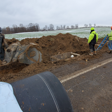 Native soils often serve adequately for Ductile iron pipe.