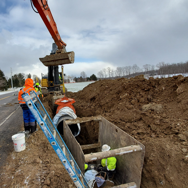 Native soils often serve adequately for Ductile iron pipe.