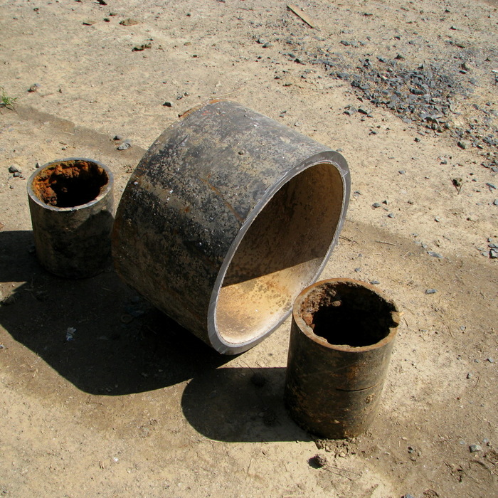 50+ year-old iron pipe exhumed from the same pipeline in Philadelphia, PA. Cement lined pipe has NO TUBERCULATES present.