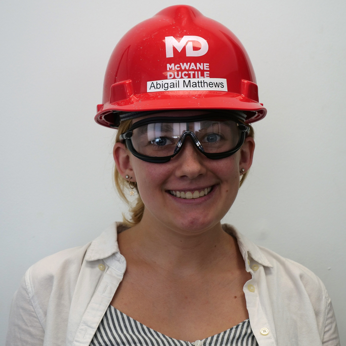 Abby Matthews, Environmental Engineer Co-Op Intern.