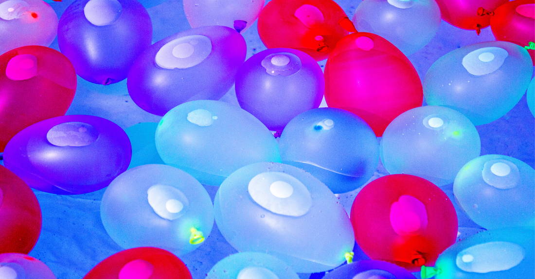 The water balloons are in static equilibrium. Image Source: Canva