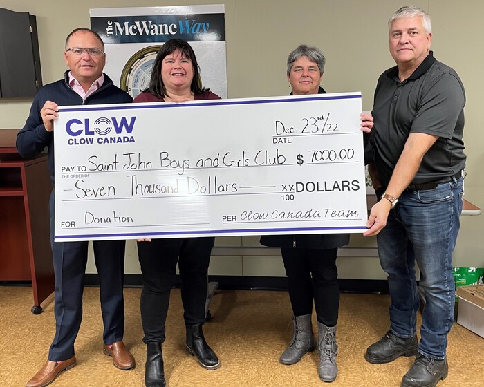 Clow Canada helps raise money for Saint John Boys and Girls Club