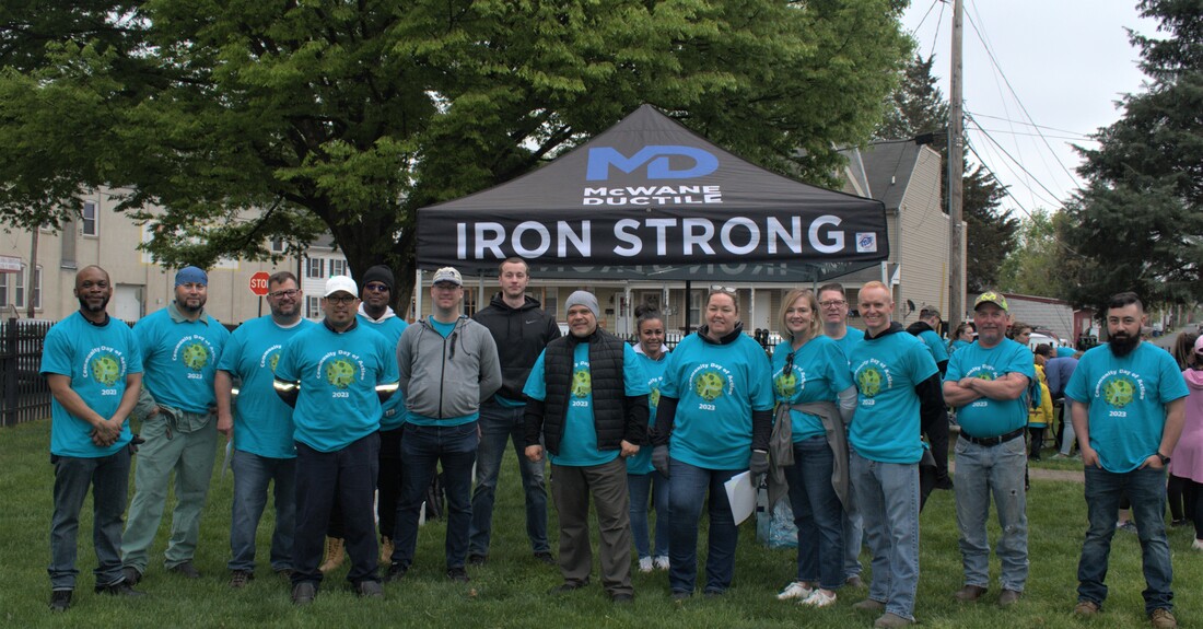 McWane Ductile employees participate in Norwescap's Community Day of Action, Phillipsburg, NJ.