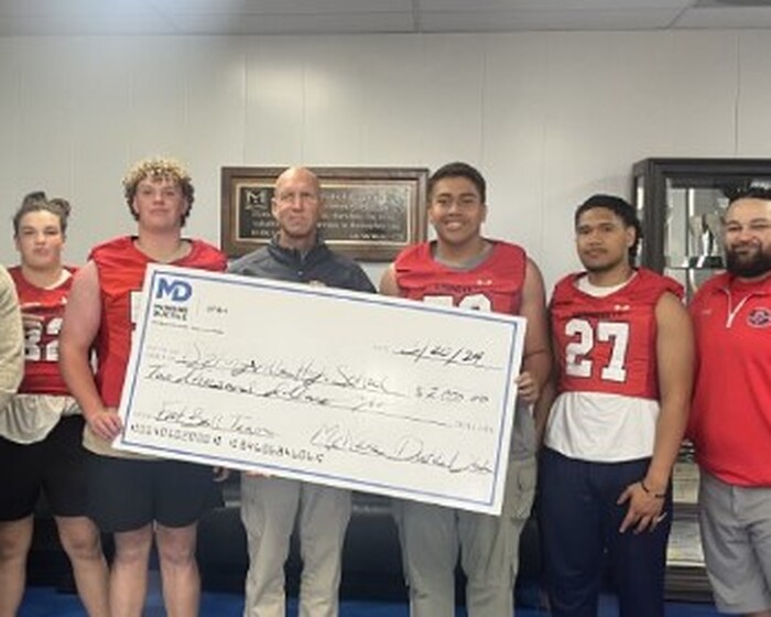 McWane Ductile -Utah donates $2,000 to Springville High School football organization